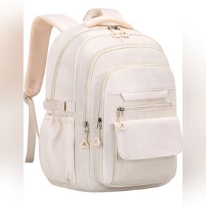 Beige Laptop Backpack